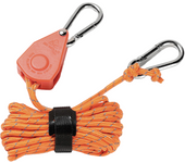 4M Camping Tent Tie Down Fastener Rope Adjustable Parachute Nylon Cord Awning Rope Ratchet Hanger Pulley Hook Tightening Strap