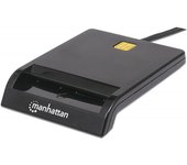 Manhattan 102049 lector de tarjeta inteligente Interior USB 2.0 Negro