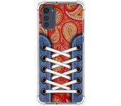 Tumundosmartphone Funda Silicona Antigolpes Personalizada para Motorola Moto E32 4G Diseño Zapatillas 10 Dibujos