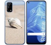 Tumundosmartphone Funda Gel Tpu para Realme 7 5G diseño Concha Dibujos