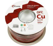 Cable altavoz Cobre Libre Oxígeno Rojo-Negro 100m