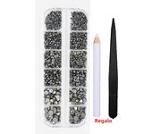 AAAA 4008-6016Pcs Hot Fix Rhinestones Set Crystal Glass Hotfix Rhinestone Applicator Iron-on Strass Rhinestone Heat-fix Tool Gun