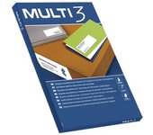 Apli Multi3 - Pack de 200 Etiquetas Blancas Adhesivas Tamaño 210.0x148.0mm para Envíos y Clasificación
