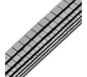 JHNBY Blue,Gold Color,Purple Square Shape Hematite 2/3/4/6MM Natural Stone Spacer Loose Beads For Jewelry Making DIY Accessories