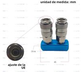 Compressor Pneumatic Fitting Pump Tool Coupler Manifold Multi Splitter EU/JP style Air Gas Distributor for 1/4 Quick Connector