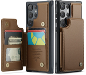 2IN1 Magnetic Flip Leather Phone Case for Samsung Galaxy S25 S24 S23 22 Ultra Plus FE Wallet Cards Shockproof Protect Back Cover