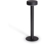 Ledkia Lámpara de Mesa LED Portátil con Batería USB Recargable Bunza  Negro