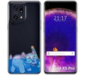 Funda Silicona Transparente para Oppo Find X5 Pro 5G diseño Hipo Dibujos
