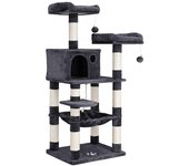 Árbol para gatos de varios niveles, torre de 143 cm en varios colores para la diversión felina
