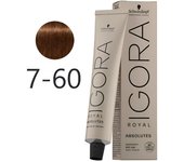 Schwarzkopf IGORA Royal Absolutes 7-60 Rubio Medio Chocolate Natural Cuidado del Cabello 60 ml