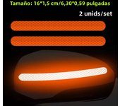 2pcs/set Car Reflective Safety Strip Stickers Car Rearview Mirror Reflective Sticker Reflective Warning Safety Tape