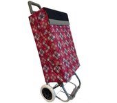 Carrito de Compra Plegable Ligero Bolsa Termo 90x30x39cm , Resistente, Plegable, con 2 Ruedas Resistentes, para la Compra de Alimentos, Capacidad de Carga 40 Litros