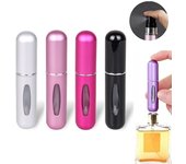 2-Pack Refill Perfume Bottle / Refill Bottle Silver