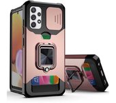 Best Sale Armor Card Holder Phone Case For Samsung A52 72 12 13 14 15 22 23 25 35  Back Covers Ring Phone Bag For Galaxy A73 A53