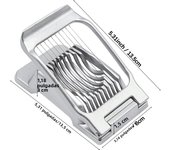 Multifunctional Egg Cutter Stainless Steel Egg Slicer Sectioner Cutter Mold Flower-Shape Luncheon Meat Cutter Kitchen Gadgets