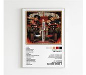 Pop Rap Singer Metro Boomin Music Album Savage Poster Aesthetic Canvas Print Wall Art Room Decor