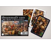 Piatnik Pack 2 barajas de poker bridge de 55 cartas cada una Total 110 cartas en estuche de lujo Grunwald 1410 Hispania Templarios Bavaria Bohemia Francia Suecia Folclore Rococó Ucrania Hungría Mucha Gothia Moravia Reyes Reinas Países Europa
