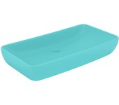 vidaXL Lavabo  Rectangular de Lujo de Cerámica Mate 71x38 cm Aseo Color matte dark brown,  matte light blue,  matte light grey y mas