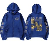 Retro Lana Del Rey Zip Up Hoodie For Men And Women UltraViolence Music Album Hoodie Oversized Streetwear Loose Classic Simple