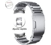 Titanium No Gaps Band for Samsung Galaxy Watch 7 6/5/4 40mm 44mm fe 5 Pro 45mm Classic 43 47mm 42 46mm Quick Fit Business Strap