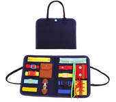 1PCS Busy Board Baby Cognitive Book Zipper Hand Tear Book Baby 1 to 3 Year Old Puzzle Early Education Book Felt Bag