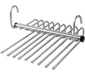 Organizador De Ropa Ajustable Magia 5/9 Capas Acero Inoxidable Ahorro De Espacio Para Pantalones