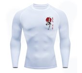Baki Print Compression Shirts for Men Athletic Quick Dry Tshirts Tees Tops Gym Workout Fitness Undershirts Baselayers Rash Guard
