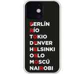 Funda compatible con iPhone 13 Mini - Profesor Rojo Fondo Negro