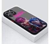 Anime Jinx For Apple iPhone 15 14 13 12 11 mini Pro Max 8 7 6S 6 XR X XS Plus Frosted Translucent Phone Case