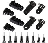 Brazo de extensión ajustable para cámara, montaje de junta fija con tornillo corto y largo para GoPro Hero 10, 9, 8, 7, 6, 5 y otras cámaras de acción.