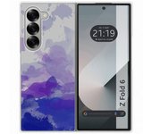 Tumundosmartphone Funda Carcasa Dura para Samsung Galaxy Z Fold 6 5G diseño Acuarela 09 Dibujos