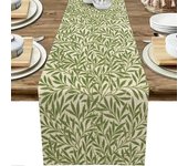 1pc William Morris Floral Table Runner, Vintage Flowers Dining TableKitchen Decoration, For Family Dining Table Vacation Party