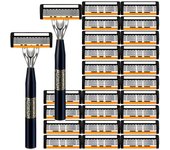 Razor Classic 6 Layer Safety Razor for Mens Shaving&Womens Hair Removal Shaving Blades Manual Shaver