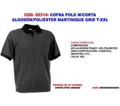 Cofra polo m-corta algodon-pol. martinique gris t-xxl