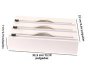 Cling Film Organizer With Cutter, Tin Foil Cutter Box,Kitchen Desktop Drawer Organizer Wall Mountable
