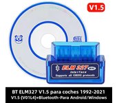Data Reader For OBD2 Automotive Mini Bluetooth5 ELM327 V1.5,Fault/Fuel Consumption Detector Support Android/Ios/Windows
