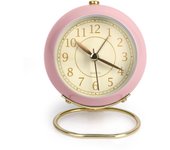 Despertador Silencioso de la cabeza, despertador Reloj permanent de la cabeza Reloj de Alarma retro analogo with Pilas que no hace TicTac