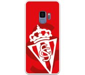 Funda original compatible con Samsung Galaxy S9 | Sporting blanco sobre rojo | TPU MATE