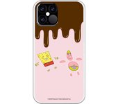 Funda original compatible con iPhone 12 o 12 Pro con un diseño de Bob Esponja y Patricio Ba?o