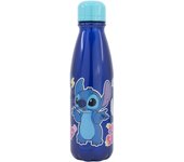 Stor (Disney Store - Menaje) Botella de Aluminio Infantil Stitch Disney Azul 600ml - Seguro para Niños