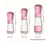 Dog Water Bottle Portable Pet Water Bottle Leak Proof Dog Water Dispenser and Food, Lightweight Dog Travel Water Bottle Bowl