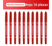 5/10PCs Permanent Marker Black/Blue/Red Oil Marker Pen Twin Tip Fine Nid Marker Ink Stationery Items School & Office Supplies