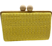 Bolso Veraniego rectangular cierre bola asimétrico medidas 20 x 13 cm