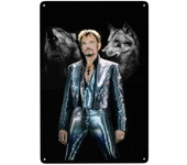 Retro French Rock Singer Johnny Hallyday Metal Sign Personalized Tin Plaque Pub Wall Bar Decor Decorations Art