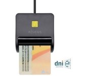 Aisens Lector de DNI ASCR-SN01-BK/ Negro Tarjeta Dnie USB 2.0