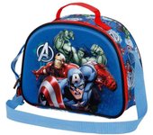Los Vengadores Energy-Bolsa Portamerienda 3D, Azul