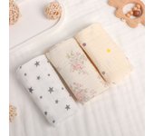 Baby Square Towels Infants Wash Hand Face Towel Soft Absorbent Gauze Cotton Baby Wipe Face Cloths Crepe Muslin Saliva Towel