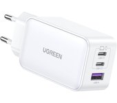 UGREEN Nexode USB-A+2*USB-C 65W GaN Tech Fast Charger White
