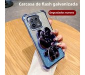 Luxury Glitter Mirror Bunny Holder Phone Case for Xiaomi 13 14 15 Pro 14T 13T Pro 12 T S X 5G TPU Plating Protector Back Cover