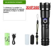 2024 Newest XHP360 Super Bright 3000M High Power Flashlight Waterproof Rechargeable Torch 26650 Outdoor Fishing Camping Lantern